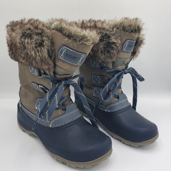 Khombu Slope Arctic All Weather Fur Leather Snow Boot Women's 8 - Picture 3 of 11
